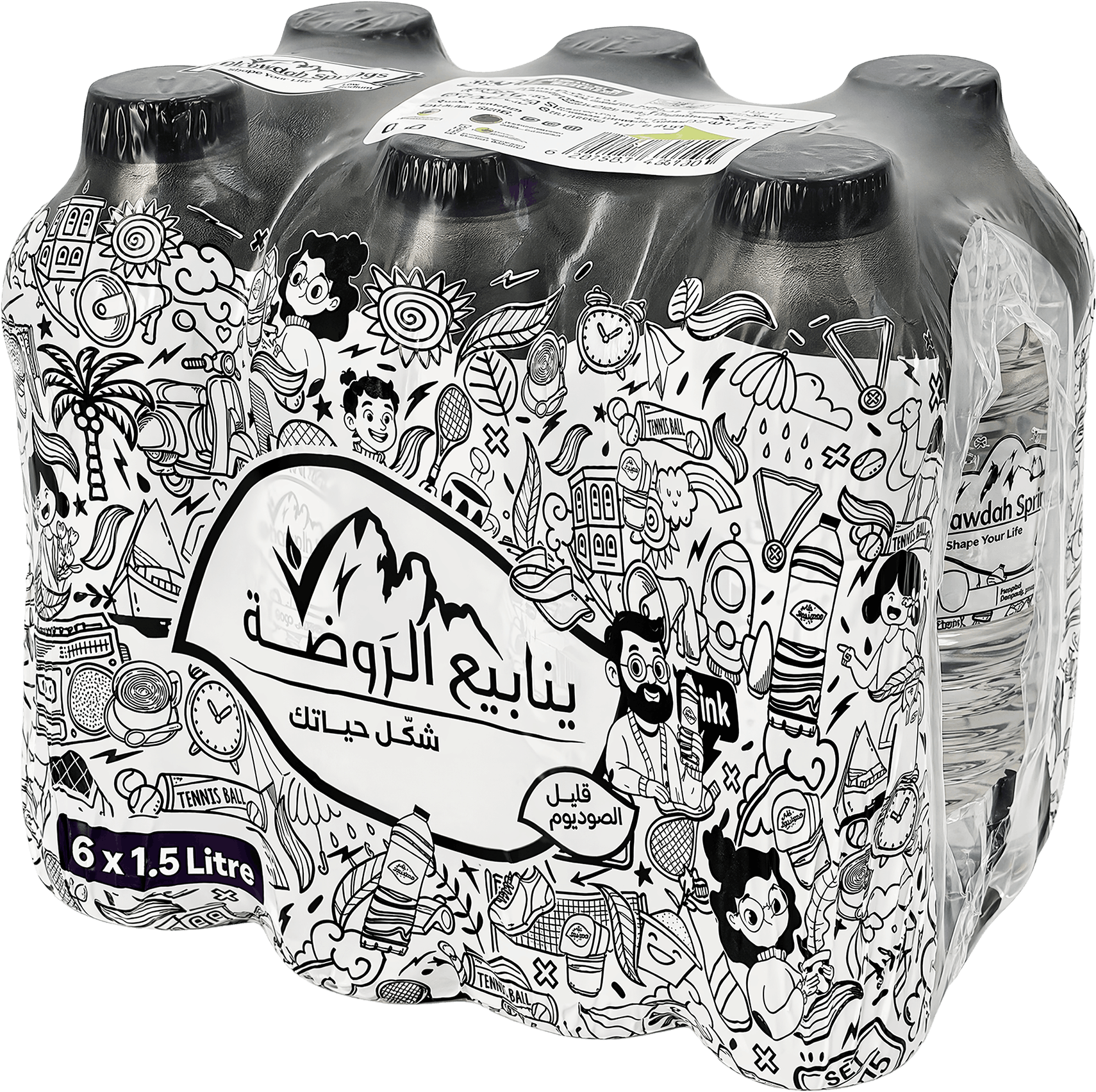 Alrawdah Springs 1.5L × 6