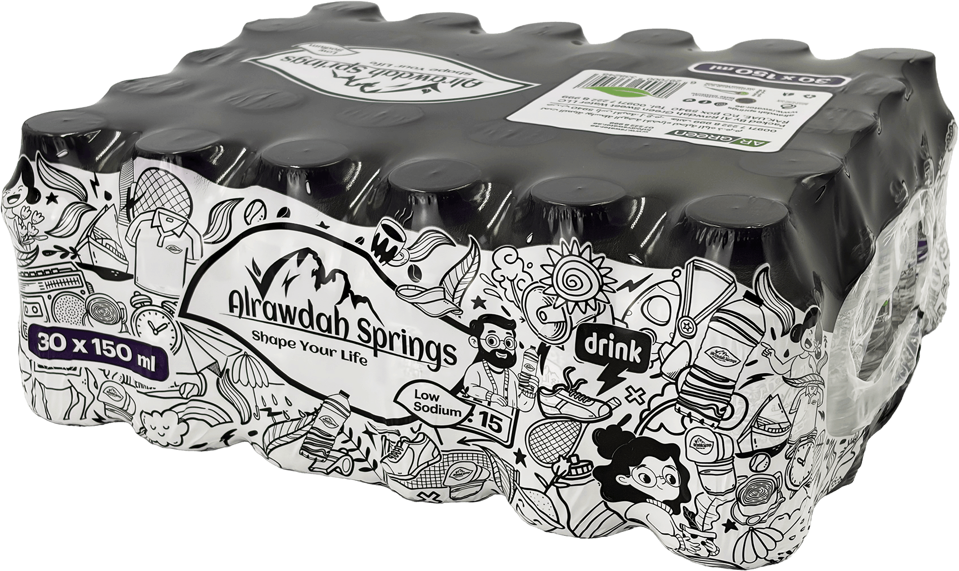 Alrawdah Springs 500ml Premium Bottled Water