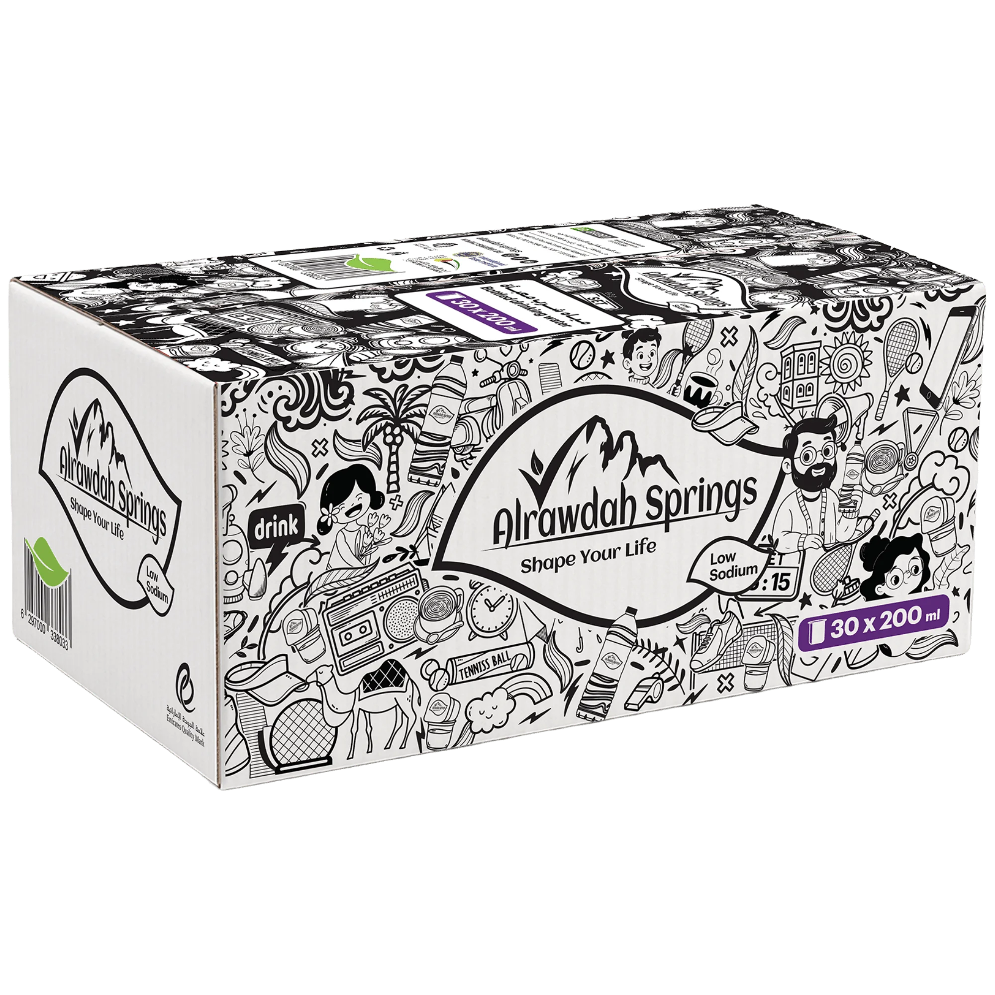 Alrawdah Springs 200ml Cup  30