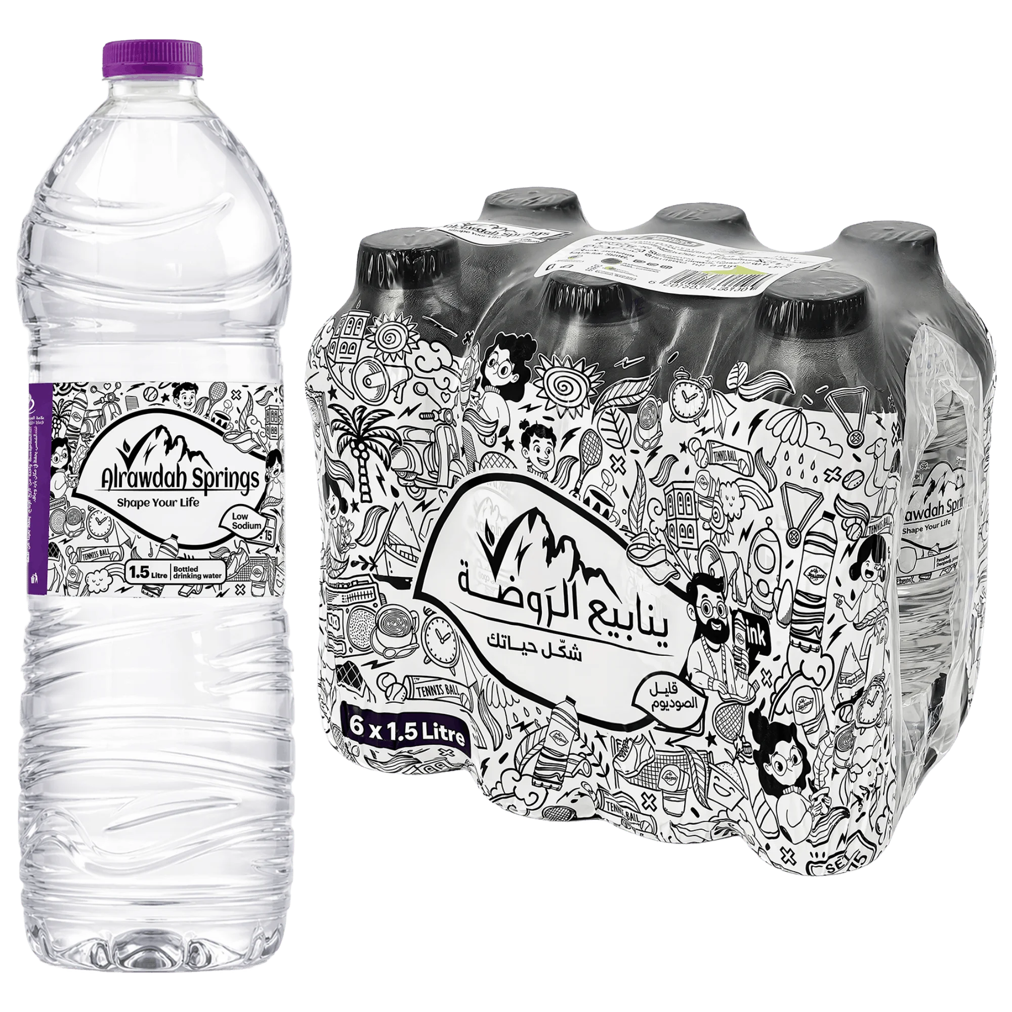 Alrawdah Springs 1.5L × 6 product image
