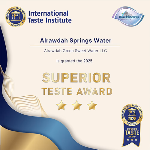 Alrawdah Springs Get The Highest Rating In Superior Taste Award 2025